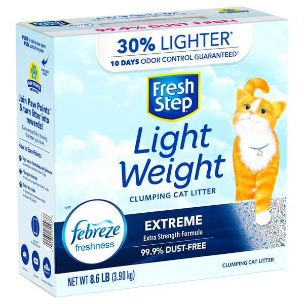 Fresh step extreme with best sale febreze freshness clumping cat litter