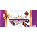 RUSSELL STOVER Assorted Caramels Milk & Dark Chocolate Gift Box, 9 oz. (˜ 14 pieces)