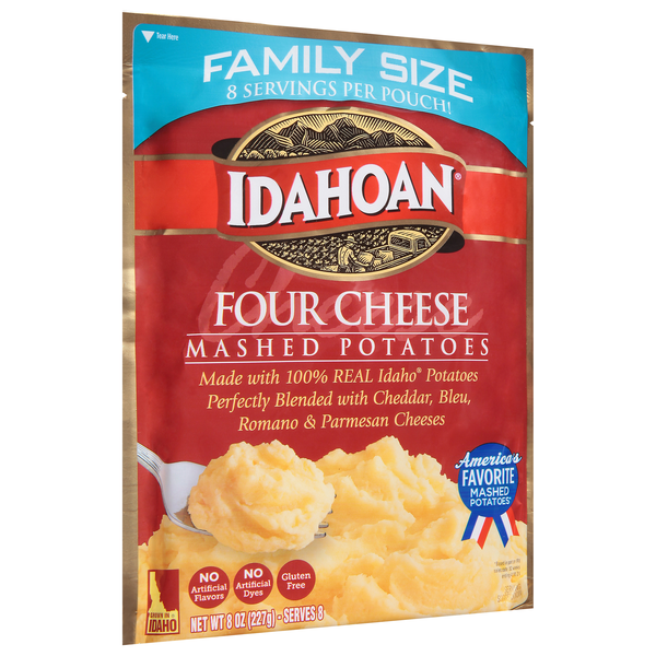 Idahoan Four Cheese Mashed Potatoes Family Size Hy Vee Aisles Online Grocery Shopping