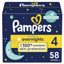 Pampers Swaddlers Overnights Diapers Size 4