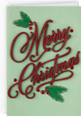 Hallmark Signature Christmas Card (Merry Christmas Lettering) #7