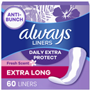 Always Xtra Protection 3-in-1 Daily Liners Extra Long Double Pack