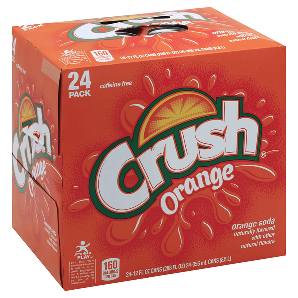 Crush Caffeine-Free Orange Soda, 67.68 fl oz