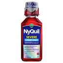 Vicks NyQuil Severe Cold & Flu Berry Flavor Max Strength Nighttime Relief