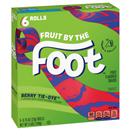 Betty Crocker Fruit by the Foot Berry Tie-Dye Fruit Flavored Snacks, 0.75 oz, 6 count