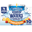 Capri Sun Roarin' Waters Tropical Punch Flavored with other natural flavor Water Beverage, 10 ct Box