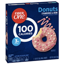 Fiber One Donuts, Strawberries & Creme, 100 Calories, 4Ct