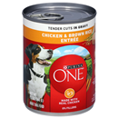 Purina ONE SmartBlend Natural, Chicken & Brown Rice Entree, Tender Cuts in Gravy