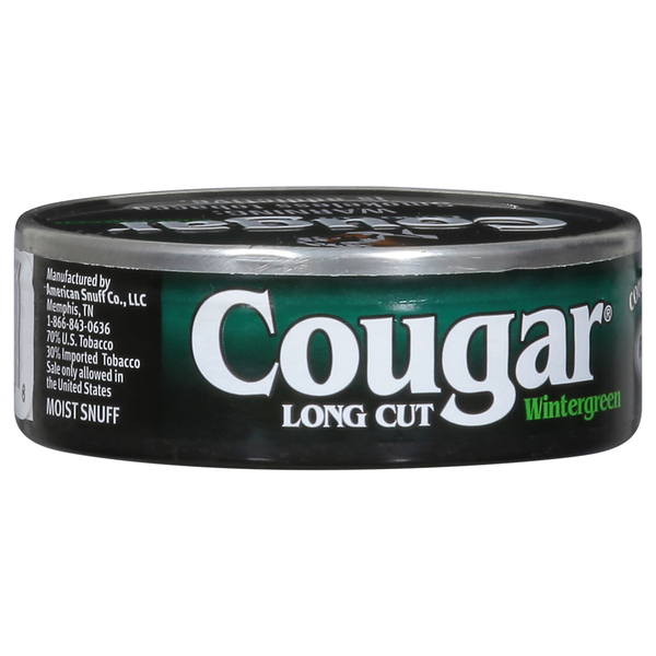 cougar tech tobacco Cougar Long Cut Wintergreen Moist Snuff 1.2 oz