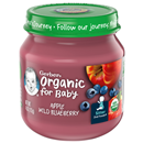 Gerber Organic 2nd Foods Apple Wild Blueberry