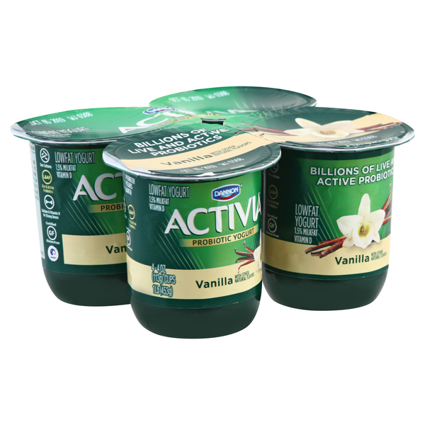 Activia Lowfat Yogurt, Vanilla 4oz Wholesale - Danone Food Service