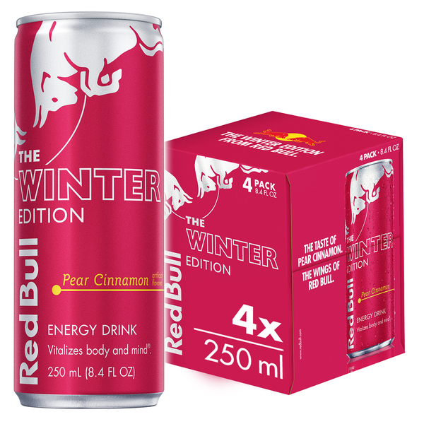 Red Bull Winter Edition Pear Cinnamon Energy Drink, 8.4 Fl