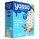 Yasso Chocolate Chip Cookie Dough Frozen Greek Yogurt Bars 4-3.5 Fl Oz