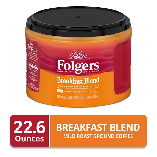 Folgers Breakfast Blend Ground Coffee, Mild | Hy-Vee Aisles Online