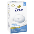 Dove Gentle Exfoliating Bath Soap 6-4 oz Bars