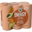 V8 +Energy Orange Pineapple Vegetable & Fruit Juice 6Pk