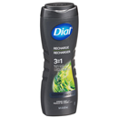Dial for Men Recharge 3-in-1 Hair+Body+Face Revitalizing Body Wash