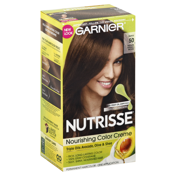 Garnier Nutrisse Nourishing Color Creme 50 Medium Natural Brown | Hy-Vee  Aisles Online Grocery Shopping