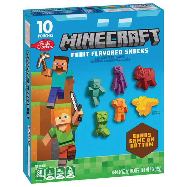 Betty Crocker Minecraft Fruit Snacks, 10-0.8 oz | Hy-Vee Aisles