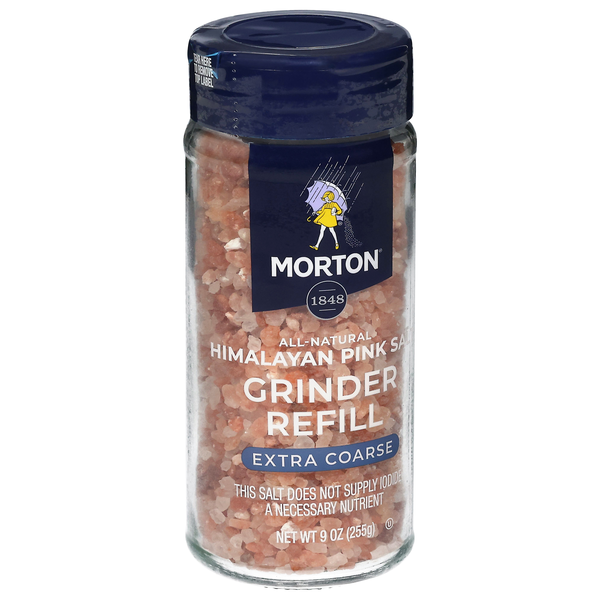 Morton Extra Coarse Grinder Refill Himalayan Pink Salt | Hy-Vee Aisles ...
