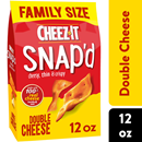 Cheez-It Snap'd Double Cheese Cheesy Baked Snacks Family Size