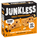 Junkless Peanut Butter Chocolate Chip Chewy Granola Bars 6-1.1oz Bars