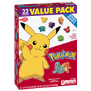 Betty Crocker Fruit Flavored Snacks, Assorted Fruit Flavors, Pokemon, Value Pack 22-0.8 oz