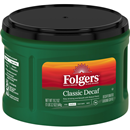 Folgers Classic Decaf Ground Coffee, Medium Roast, 19.2 Ounce Canister