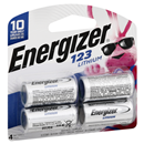 Energizer 123 Lithium Batteries (4 Pack), 3V Photo Batteries