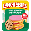 Lunchables Light Bologna & American Cheese Cracker Stackers Snack Kit with Chocolate Chip Cookies