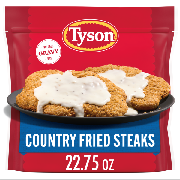 Andy Tyson Peterson　同時梱包割引 Tyson Frozen Country Fried Steaks with Gravy Mix | Hy-Vee Aisles