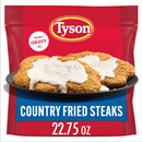 Tyson Frozen Country Fried Steaks with Gravy Mix