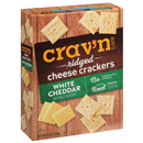 Crav'N Flavor White Cheddar Ridged Cheese Crackers