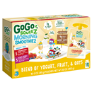 GoGo Squeez Morning Smoothiez, Strawberry/Mixed Berry, Variety Pack 10-3 oz