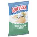 Ruffles Sour Cream & Onion Flavored Potato Chips