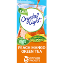 Crystal Light Peach-Mango Green Tea Drink Mix Pitcher Packs 5Ct