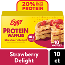 Eggo Protein Frozen Waffles Strawberry Delight 10 Count