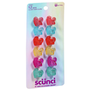 Scunci Glitter Heart Claw Clips, Bright Colors