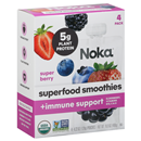 Noka Organic Super Berry Immune Support Smoothie, 4-4.22 oz Pouches