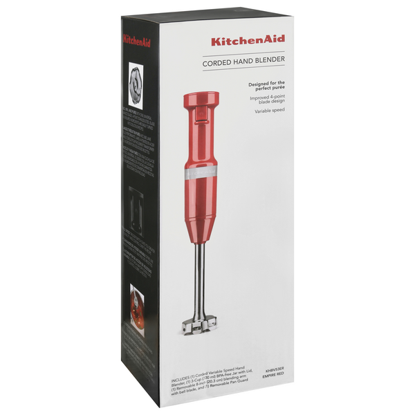 KitchenAid Corded Hand Blender, Empire Red