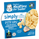 Gerber Toddler Mealtime Simply, Pick-Ups, Ravioli, Italian Style Cheese & Chicken, Toddler (12+ Months)
