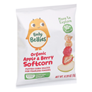 Baby Bellies Softcorn, Organic, Apple & Berry, 10M+