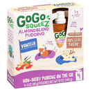 GoGo Squeez 4 Pack Vanilla Almond Blend Pudding