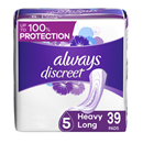 Always Discreet Boutique, Low Rise Underwear for Women, Maximum Protection,  Small/Medium