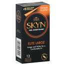 Skyn Condoms, Lubricated, Non-Latex, Elite Large
