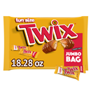 TWIX Fun Size Caramel Chocolate Cookie Candy Bars, 18.28 oz Bag