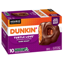 Dunkin' Turtle Love Coffee, Dark Roast, K-Cup Pods 10 Count