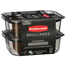 Rubbermaid Brillance Plastic Containers, Stainshield, 3.2 Cup, Value Pack