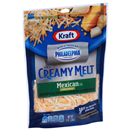 Kraft Shredded Mexican Style Four Cheese Blend with a Touch of Philadelphia