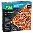 Healthy Choice Chicken Sausage Supreme Cauliflower Crust Frozen Flatbread Pizza